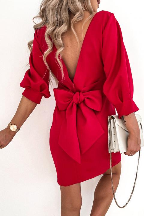 Κομψό μίνι φόρεμα Varsavia, κόκκινο