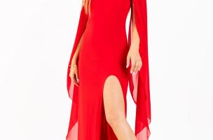 Μακρύ φόρεμα ILEANA, κόκκινο