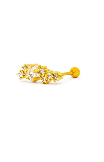 Κομψό μίνι σκουλαρίκι, ART945, χρυσό χρώμα