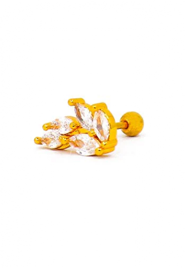 Κομψό μίνι σκουλαρίκι, ART965, χρυσό χρώμα