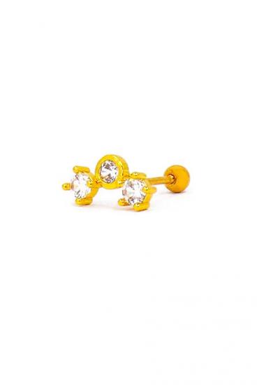 Κομψό μίνι σκουλαρίκι, ART943, χρυσό χρώμα