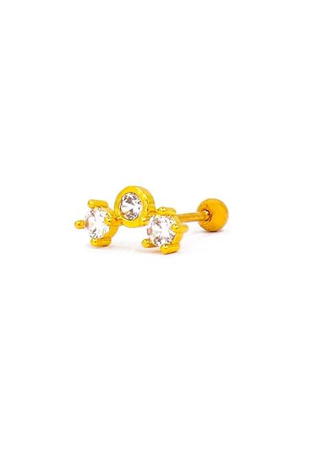 Κομψό μίνι σκουλαρίκι, ART943, χρυσό χρώμα