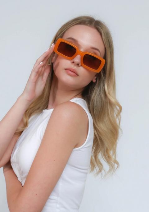 Μοντέρνα γυαλιά ηλίου, ART2167, πορτοκαλί