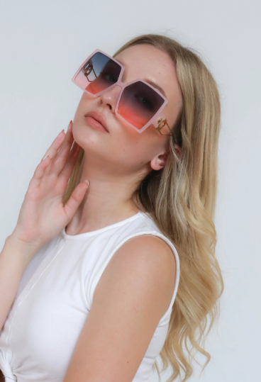 Μοντέρνα γυαλιά ηλίου, ART2162, ροζ