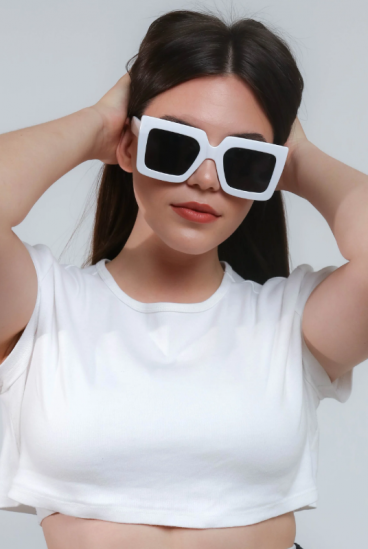 Μοδάτα γυαλιά ηλίου, ART2170, λευκά