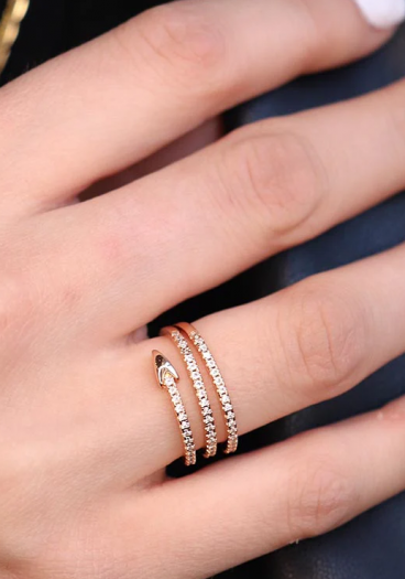 Κομψό δαχτυλίδι, ART598, ροζ χρυσό