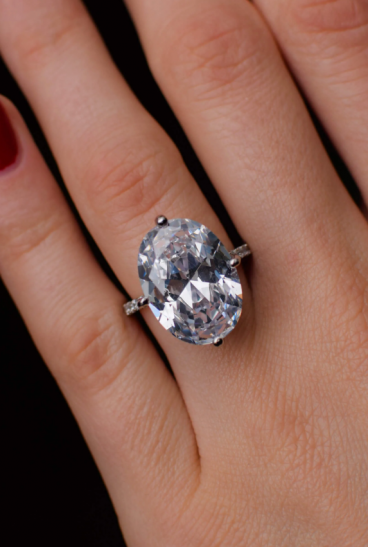 Ασημένιο δαχτυλίδι με διακοσμητικά διαμάντια ART2736, ασημί χρώμα