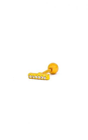 Κομψό μίνι σκουλαρίκι ART978, χρυσό χρώμα