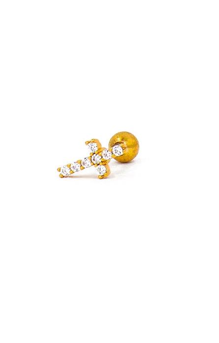 Κομψά μίνι σκουλαρίκια ART976, χρυσό χρώμα
