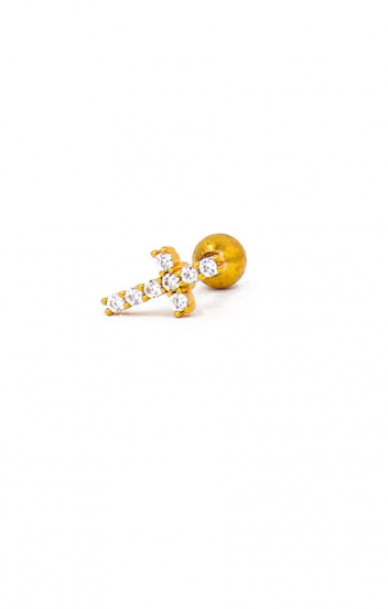 Κομψά μίνι σκουλαρίκια ART976, χρυσό χρώμα