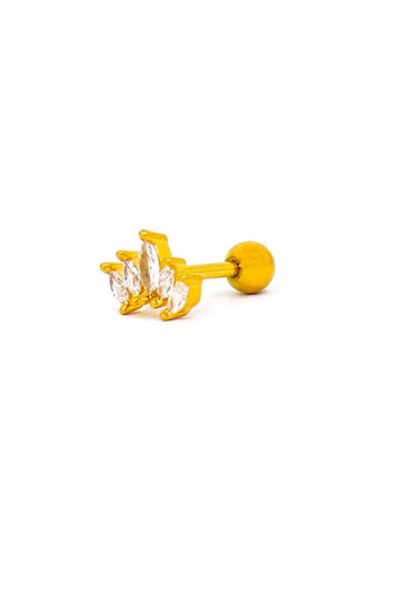 Κομψό μίνι σκουλαρίκι ART974, χρυσό χρώμα
