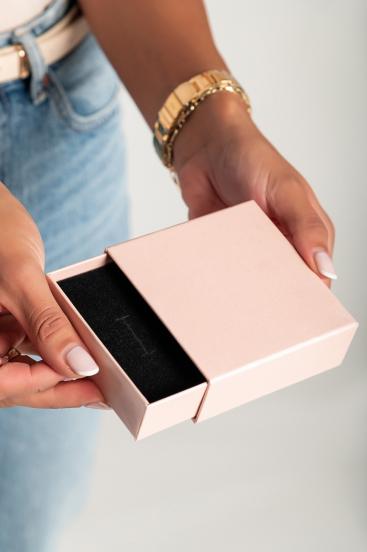 Κουτί αποθήκευσης κοσμημάτων, ανοιχτό ροζ
