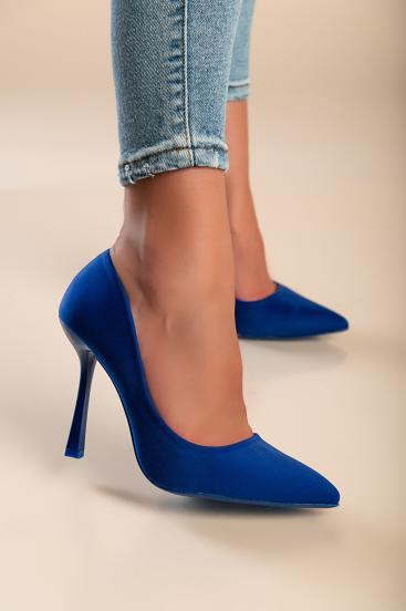 Παπούτσια ψηλοτάκουνα MS18013, μπλε
