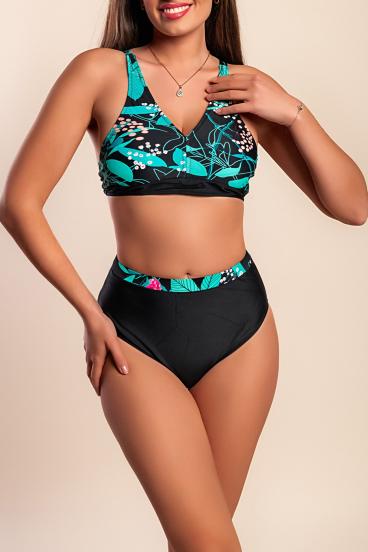 Μαγιό δύο τεμαχίων plus size, πράσινο