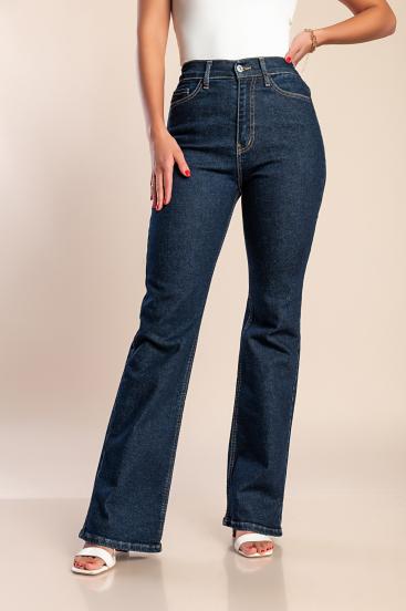 "Luxe jeans" Σούπερ ελαστικό ψηλόμεσο flare τζιν σε όλο το μήκος