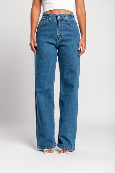 "Luxe jeans" Σούπερ ελαστικό ψηλόμεσο φαρδύ τζιν