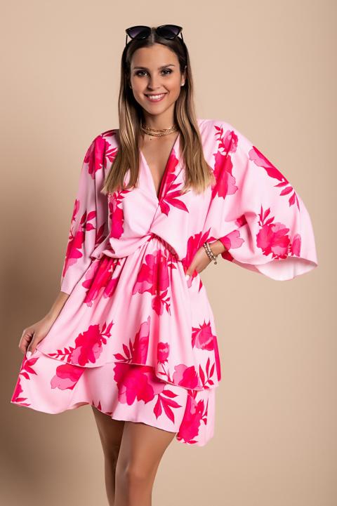 Κομψό Amasena μίνι φόρεμα με σχέδιο , ροζ