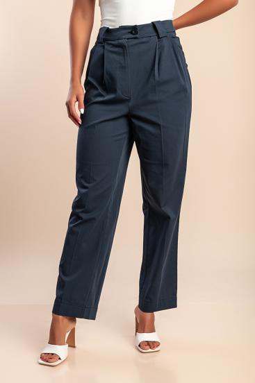 Παντελόνι με ψηλή μέση plus size, μπλε