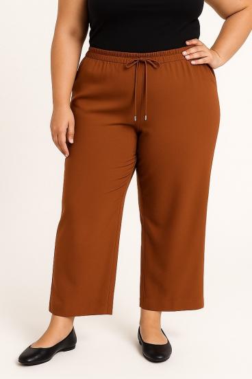 Παντελόνι plus size, κάμελ