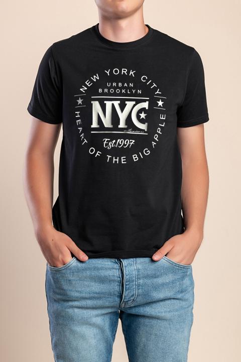 Ανδρικό T-shirt, μαύρο