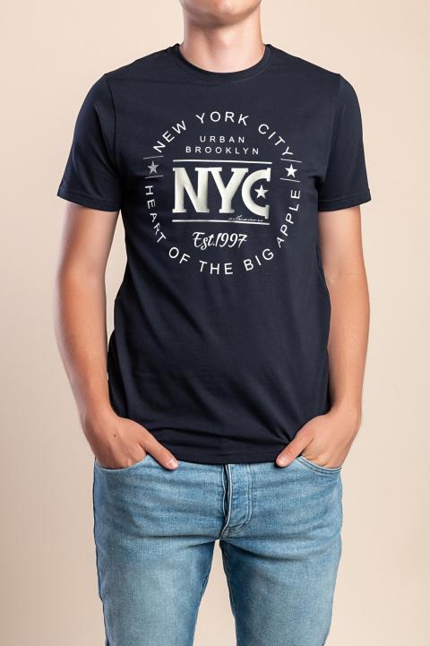 Ανδρικό T-shirt, σκούρο μπλε