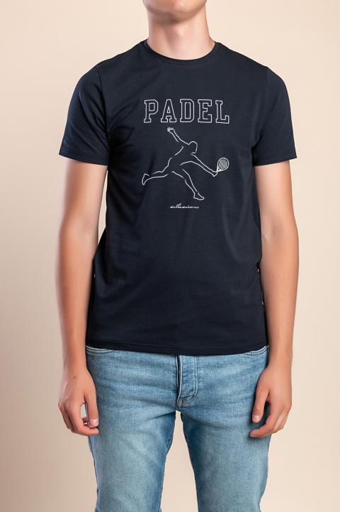 Ανδρικό βαμβακερό T-Shirt, σκούρο μπλε