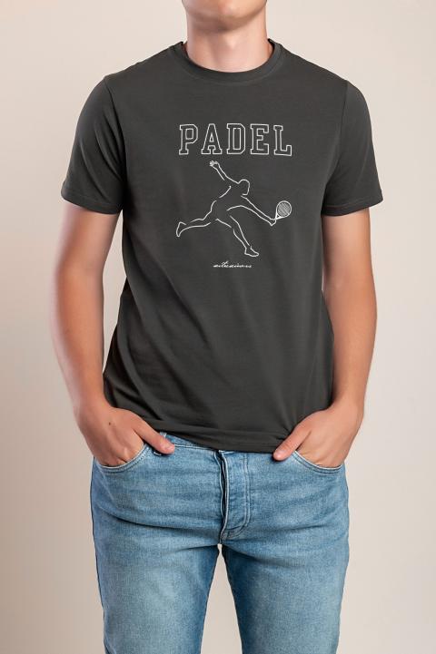 Ανδρικό βαμβακερό t-shirt, γκρι