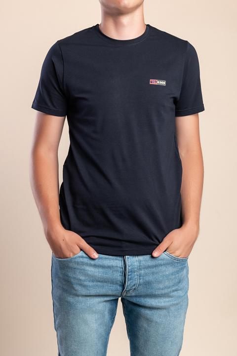 Ανδρικό βαμβακερό T-Shirt, Σκούρο Μπλε