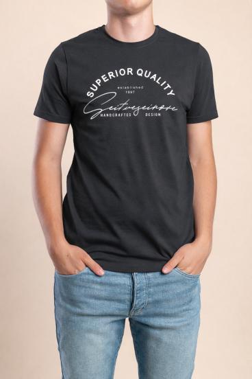 Ανδρικό βαμβακερό T-shirt, γκρι