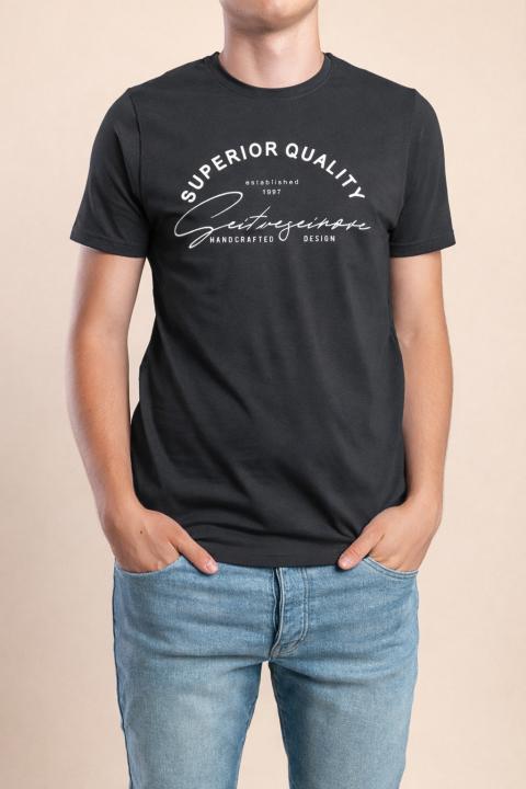 Ανδρικό βαμβακερό T-shirt, γκρι