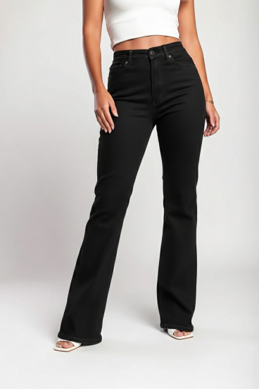 "Luxe Jeans" Τζιν με Υπερ-Ελαστικότητα, Φαρδιά και Ψηλόμεση