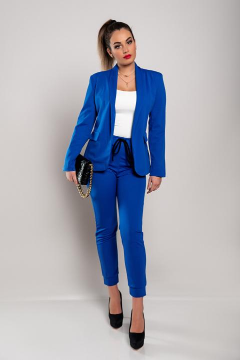 Κομψό κουστούμι Estrena σετ σακάκι-παντελόνι, μπλε