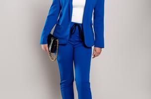 Κομψό κουστούμι Estrena σετ σακάκι-παντελόνι, μπλε