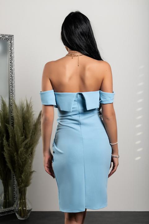 Κομψό μίνι φόρεμα Montaria, γαλάζιο