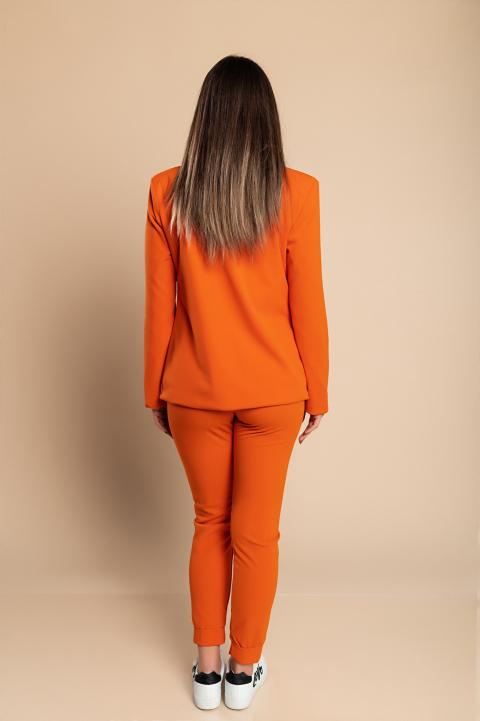 Κομψό κουστούμι Estrena σετ σακάκι-παντελόνι, πορτοκαλί