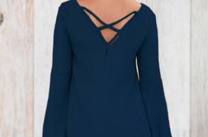 Γυναικείο φόρεμα Rania, σκούρο μπλε