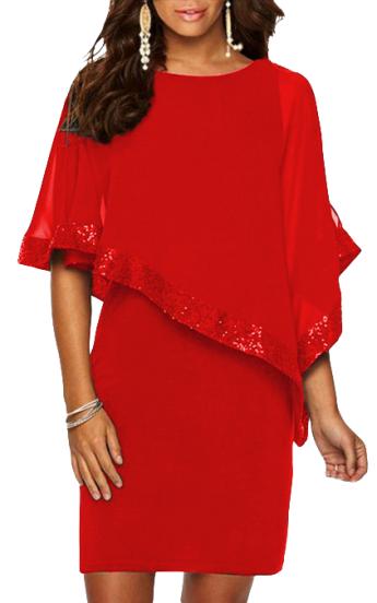 Mίνι φόρεμα Arlet, κόκκινο